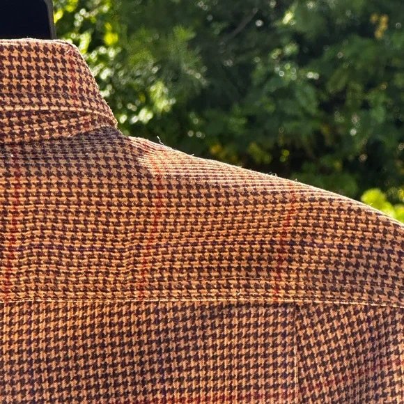 J. Crew Men’s Brown Houndstooth Shacket - NWT - M - - Picture 5 of 14